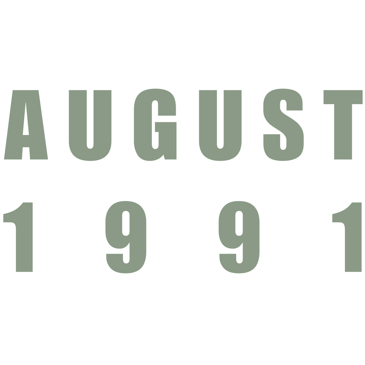 August 1991
